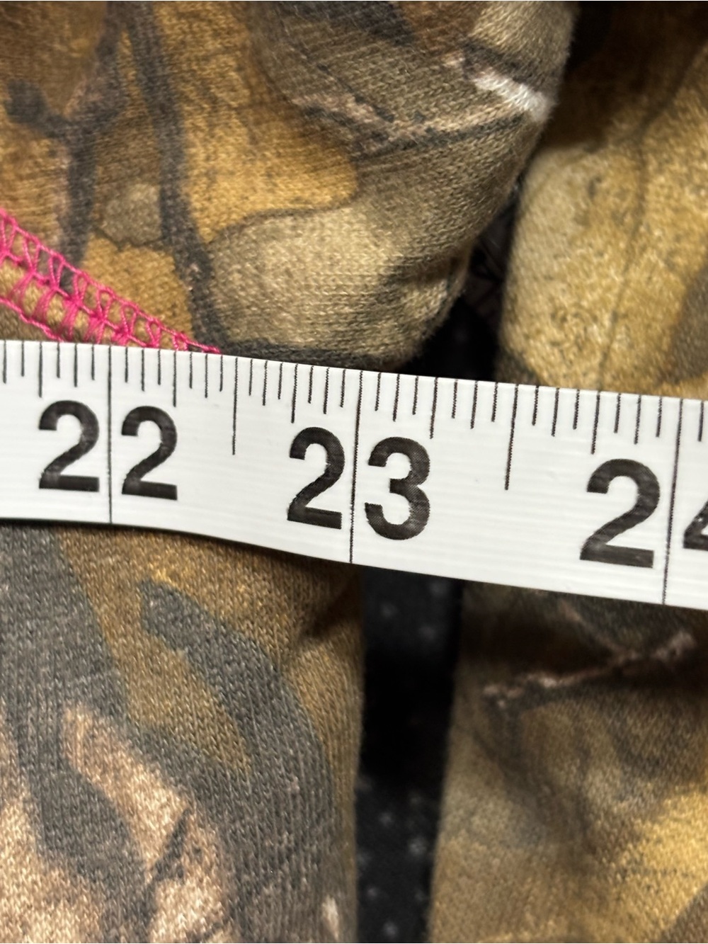 Camo Zip-Up Hoodie with Pink Trim - Women's Sweatshirt - Picture 8 of 11